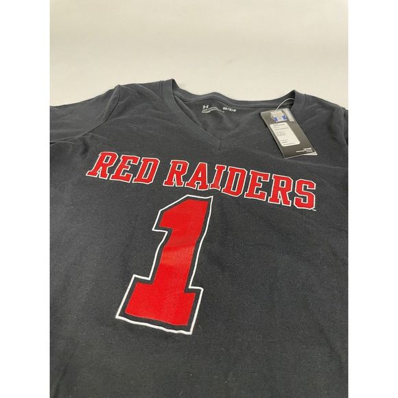 Under Armour Tops - Texas Tech Red Raiders Under Armour‎ Short Sleeve Medium M Black V Neck T Shirt